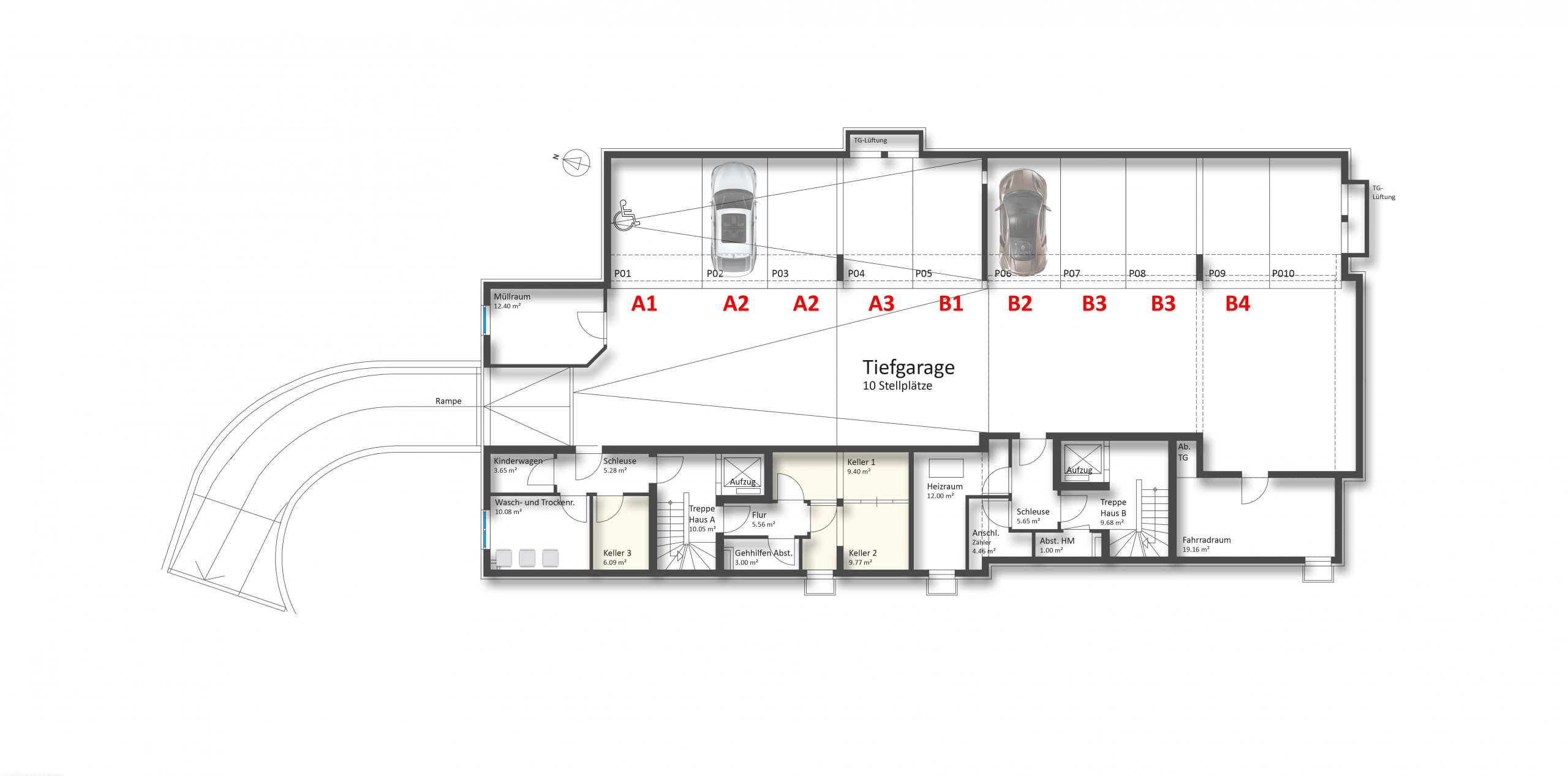 Hirschstrasse Tiefgarage Belegung